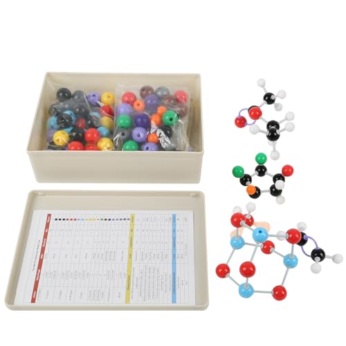 444 Stücke Organische Chemie Molekülmodell Set, Molekülbaukasten Kit, Wissenschaftliche Anorganische Strukturen Atom Molekulare Link Modelle für Lehrer Studenten Wissenschaftler Chemieunterricht 444 Stücke Organische Chemie Molekülmodell Set, Molekülbaukasten Kit, Wissenschaftliche Anorganische Strukturen Atom Molekulare Link Modelle für Lehrer Studenten Wissenschaftler Chemieunterricht von GDWD