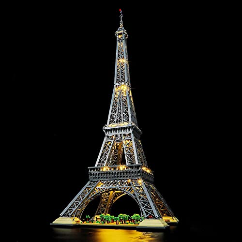 GEAMENT LED Licht-Set Kompatibel mit Lego Eiffelturm (Eiffel Tower) - Beleuchtungsset für Icons 10307 (Modell-Set Nicht enthalten) von GEAMENT
