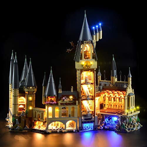 GEAMENT Blocks Licht-Set für Harry Potter Schloss Hogwarts (Hogwarts Castle) - Beleuchtungsset Kompatibel mit 71043 Lego Castle Baumodell (Lego Set Nicht enthalten) von GEAMENT
