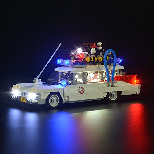 GEAMENT Blöcke Licht-Set für Ghostbusters ecto 1 - USB Beleuchtungsset Kompatibel mit Lego 21108 Auto Bausteine Modell (Lego Set Nicht enthalten) von GEAMENT