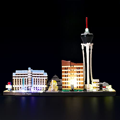 GEAMENT LED-Licht-Set für Architecture Skyline Collection Las Vegas - kompatibel mit Lego 21047 Baumodell (Lego Set Nicht enthalten) von GEAMENT
