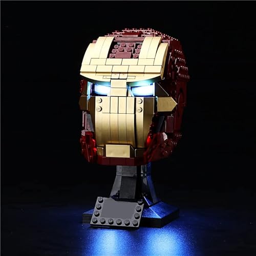 GEAMENT LED-Licht-Set für Iron Man Helm, kompatibel mit Lego 76165 Super Heroes Modell (Lego Set Nicht enthalten) von GEAMENT
