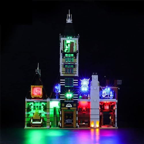 GEAMENT LED-Licht-Set für Geisterhaus Auf Dem Jahrmarkt Kompatibel mit Lego Creator Fairground Collection 10273 Haunted House Bausteine Modell (Modell-Set Nicht enthalten) von GEAMENT