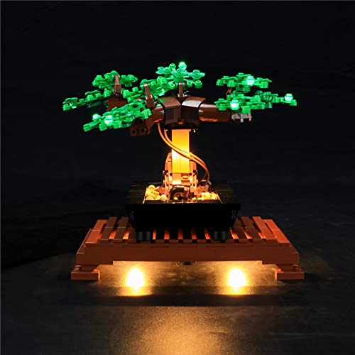 GEAMENT LED Licht-Set (Grün) Kompatibel mit Lego Bonsai Baum (Bonsai Tree) - Beleuchtungsset für Creator 10281 Baumodell (Modell-Set Nicht enthalten) von GEAMENT