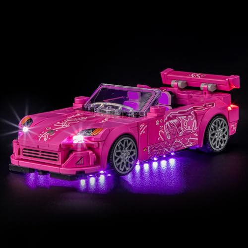 GEAMENT LED Licht-Set Kompatibel mit Lego 2 Fast 2 Furious Honda S2000 Speed Champions 77241 Bausteine Modell (Modellsatz Nicht enthalten) von GEAMENT