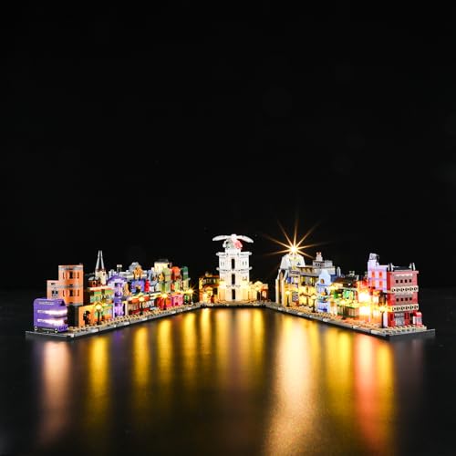 GEAMENT LED Licht-Set Kompatibel mit Lego 76444 Die Zauberläden der Winkelgasse Botanical Collection Bausteine Modell (Modellsatz Nicht enthalten) von GEAMENT