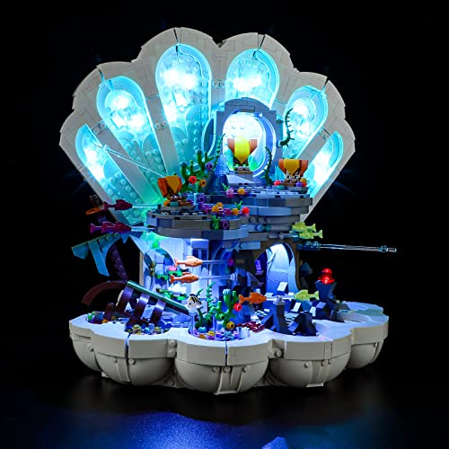 GEAMENT LED Licht-Set Kompatibel mit Lego Arielles königliche Muschel (The Little Mermaid Royal Clamshell) - Beleuchtungsset für 43225 (Modell-Set Nicht enthalten) von GEAMENT