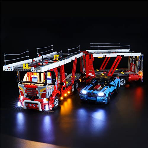 GEAMENT LED Licht-Set Kompatibel mit Lego Autotransporter (Car Transporter) - Beleuchtungsset für Technic 42098 Baumodell (Lego Set Nicht enthalten) von GEAMENT
