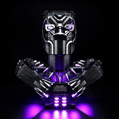 GEAMENT LED Licht-Set Kompatibel mit Lego Black Panther - Beleuchtungsset für 76215 Baumodell (Lego Set Nicht enthalten) von GEAMENT