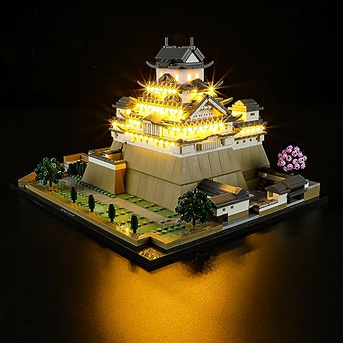 GEAMENT LED Licht-Set Kompatibel mit Lego Burg Himeji (Himeji Castle) - Beleuchtungsset für Architecture 21060 (Lego Set Nicht enthalten) von GEAMENT