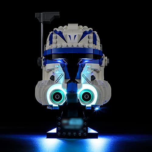 GEAMENT LED Licht-Set Kompatibel mit Lego Captain Rex Helm (Captain Rex Helmet) - Beleuchtungsset für Star Wars 75349 (Lego Set Nicht enthalten) von GEAMENT