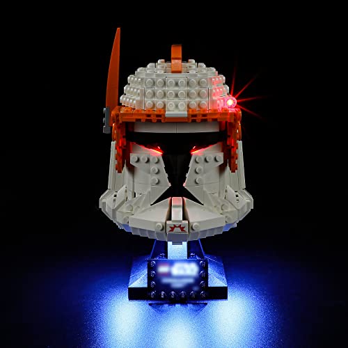 GEAMENT LED Licht-Set Kompatibel mit Lego Clone Commander Cody Helm (Clone Commander Cody Helmet) - Beleuchtungsset für Star Wars 75350 (Lego Set Nicht enthalten) von GEAMENT