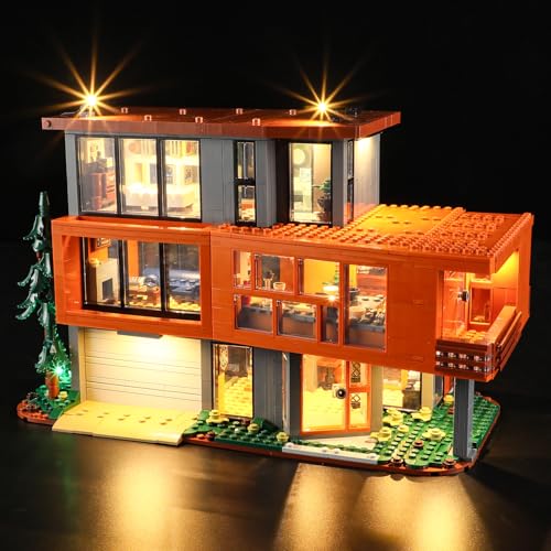 GEAMENT LED Licht-Set Kompatibel mit Lego Das Haus der Cullens aus Twilight Ideas 21354 Bausteine Modell (Modellsatz Nicht enthalten) von GEAMENT