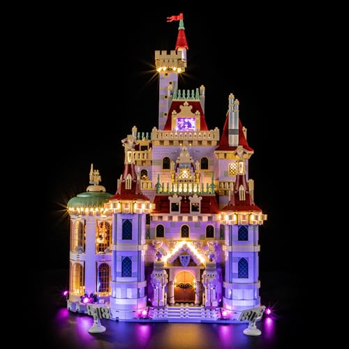 GEAMENT LED Licht-Set Kompatibel mit Lego Das Schloss aus „Die Schöne und das Biest“ 43263 Bausteine Modell (Modellsatz Nicht enthalten) von GEAMENT