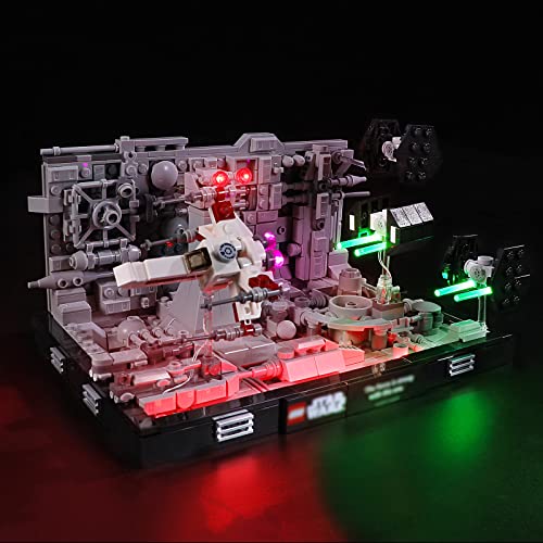 GEAMENT LED Licht-Set Kompatibel mit Lego Death Star Trench Run Diorama - Beleuchtungsset für Star Wars 75329 Baumodell (Lego Set Nicht enthalten) von GEAMENT
