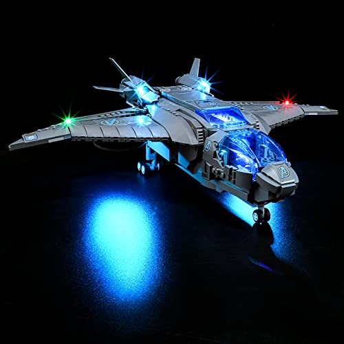 GEAMENT LED Licht-Set Kompatibel mit Lego Der Quinjet der Avengers (The Avengers Quinjet) - Beleuchtungsset für 76248 (Modell-Set Nicht enthalten) von GEAMENT
