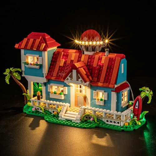 GEAMENT LED Licht-Set Kompatibel mit Lego Disney Das Strandhaus aus Lilo und Stitch (Beach House) 43268 Bausteine Modell (Modellsatz Nicht enthalten) von GEAMENT