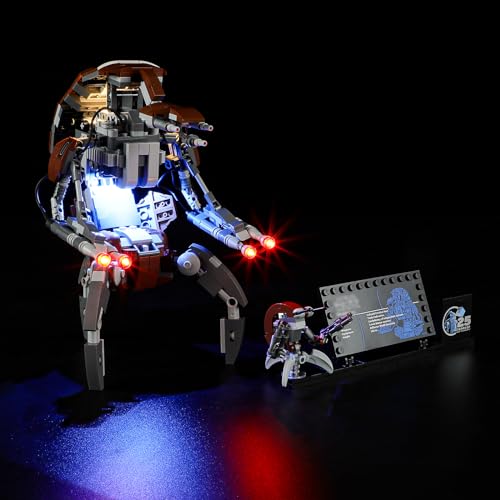 GEAMENT LED Licht-Set Kompatibel mit Lego Droideka 75381 (Modell-Set Nicht enthalten) von GEAMENT