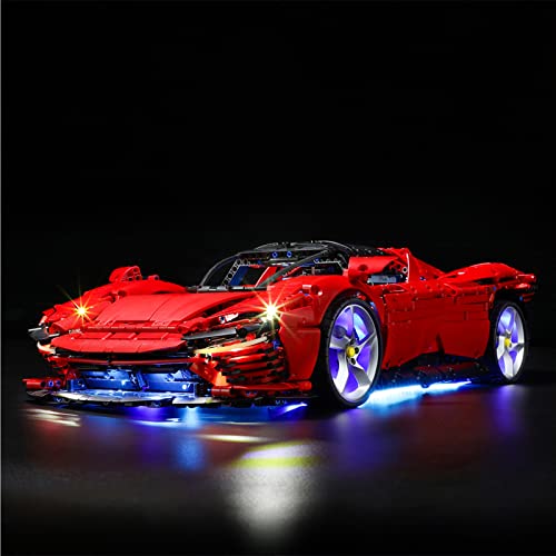 GEAMENT LED Licht-Set Kompatibel mit Lego Ferrari Daytona SP3 - Beleuchtungsset für Technic 42143 Baumodell (Modell-Set Nicht enthalten) von GEAMENT
