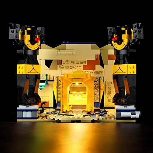 GEAMENT LED Licht-Set Kompatibel mit Lego Flucht aus dem Grabmal (Escape from The Lost Tomb) - Beleuchtungsset für Indiana Jones 77013 (Lego Set Nicht enthalten) von GEAMENT