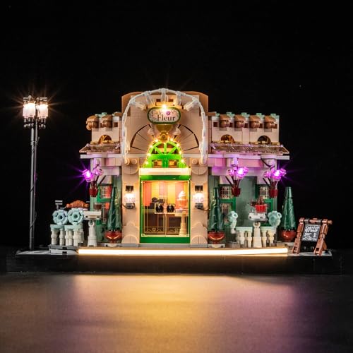 GEAMENT LED Licht-Set Kompatibel mit Lego Französisches Café (French Café) Icons 10362 Bausteine Modell (Modellsatz Nicht enthalten) von GEAMENT