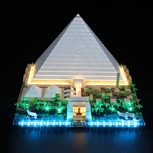 GEAMENT LED Licht-Set Kompatibel mit Lego Great Pyramid of Giza - Beleuchtungsset für Architecture 21058 Baumodell (Lego Set Nicht enthalten) von GEAMENT