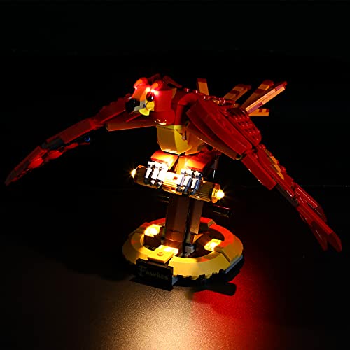 GEAMENT LED Licht-Set Kompatibel mit Lego Harry Potter Fawkes, Dumbledore's Phoenix - Beleuchtungsset für 76394 Baumodell (Lego Set Nicht enthalten) von GEAMENT