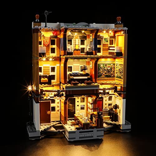 GEAMENT LED Licht-Set Kompatibel mit Lego Harry Potter Grimmauldplatz Nr. 12 (12 Grimmauld Place) - Beleuchtungsset für 76408 Baumodell (Lego Set Nicht enthalten) von GEAMENT