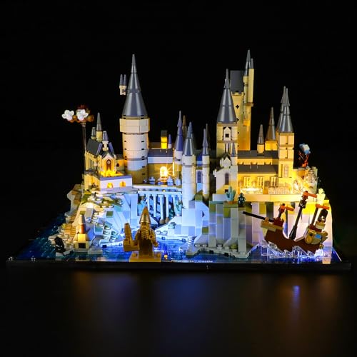 GEAMENT LED Licht-Set Kompatibel mit Lego Harry Potter Schloss Hogwarts mit Schlossgelände (Castle and Grounds) 76419 (Modellsatz Nicht enthalten) von GEAMENT