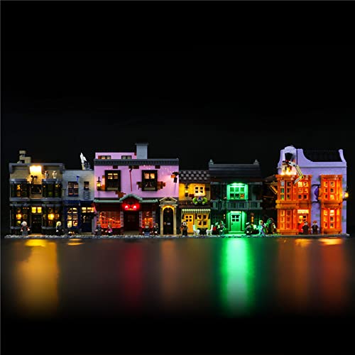 GEAMENT LED Licht-Set Kompatibel mit Lego Harry Potter Winkelgasse (Diagon Alley) - Beleuchtungsset für 75978 (Lego Set Nicht enthalten) von GEAMENT