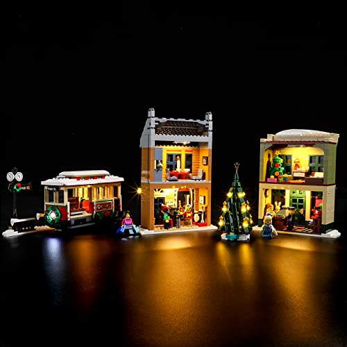 GEAMENT LED Licht-Set Kompatibel mit Lego Holiday Main Street - Beleuchtungsset für Creator 10308 Baumodell (Lego Set Nicht enthalten) von GEAMENT