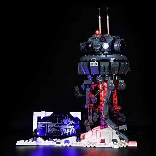 GEAMENT LED Licht-Set Kompatibel mit Lego Imperialer Suchdroide Bauset (Imperial Search Droid) - Beleuchtungsset für Star Wars 75306 (Modell-Set Nicht enthalten) von GEAMENT
