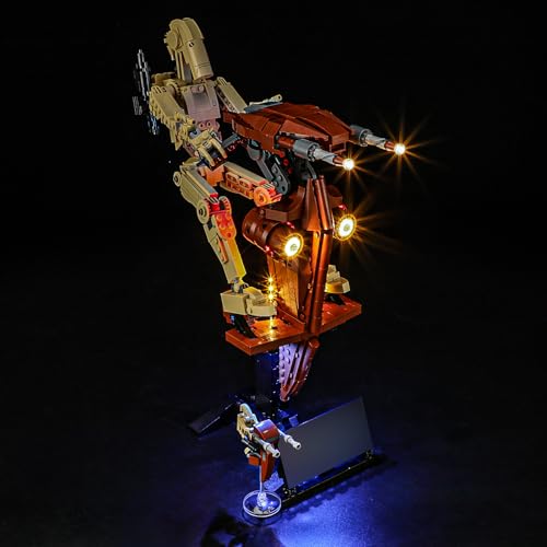 GEAMENT LED Licht-Set Kompatibel mit Lego Kampfdroide mit STAP (Battle Droid with STAP) 75428 Bausteine Modell (Modellsatz Nicht enthalten) von GEAMENT
