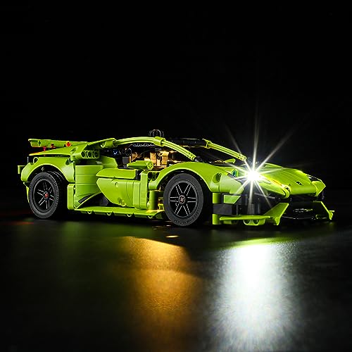 GEAMENT LED Licht-Set Kompatibel mit Lego Lamborghini Huracán (Huracan) Tecnica - Beleuchtungsset für Technic 42161 (Lego Set Nicht enthalten) von GEAMENT