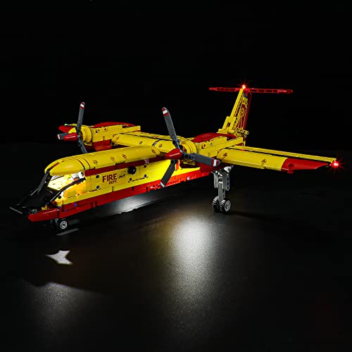 GEAMENT LED Licht-Set Kompatibel mit Lego Löschflugzeug (Firefighter Aircraft) - Beleuchtungsset für Technic 42152 (Modell-Set Nicht enthalten) von GEAMENT