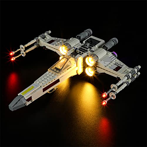 GEAMENT LED Licht-Set Kompatibel mit Lego Luke Skywalkers X-Wing Fighter - Beleuchtungsset für Star Wars 75301 (Lego Set Nicht enthalten) von GEAMENT