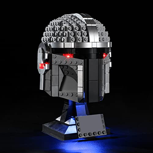 GEAMENT LED Licht-Set Kompatibel mit Lego Mandalorianer Helm - Beleuchtungsset für Star Wars 75328 Baumodell (Modell-Set Nicht enthalten) von GEAMENT