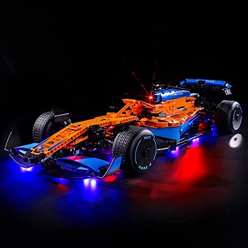 GEAMENT LED Licht-Set Kompatibel mit Lego McLaren Formel 1 F1- Beleuchtungsset für Technic 42141 Baumodell (Modell-Set Nicht enthalten) von GEAMENT