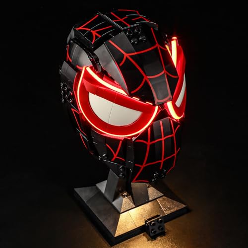 GEAMENT LED Licht-Set Kompatibel mit Lego Miles Morales' Maske 76329 Bausteine Modell (Modellsatz Nicht enthalten) von GEAMENT