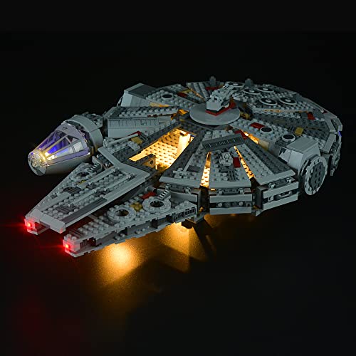 GEAMENT LED Licht-Set Kompatibel mit Lego Millennium Falcon - Beleuchtungsset für Star Wars 75105 Baumodell (Lego Set Nicht enthalten) von GEAMENT