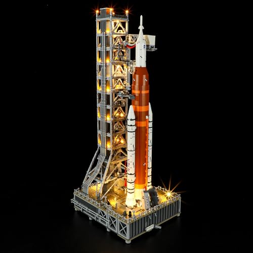 GEAMENT LED Licht-Set Kompatibel mit Lego NASA Artemis Startrampe (Space Launch System) - Beleuchtungsset für Icons 10341 (Modell-Set Nicht enthalten) von GEAMENT