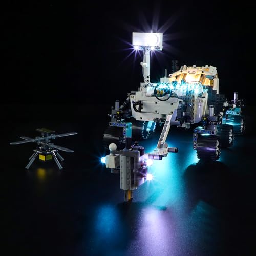 GEAMENT LED Licht-Set Kompatibel mit Lego NASA Mars Rover Perseverance - Beleuchtungsset für Technic 42158 (Modellsatz Nicht enthalten) von GEAMENT