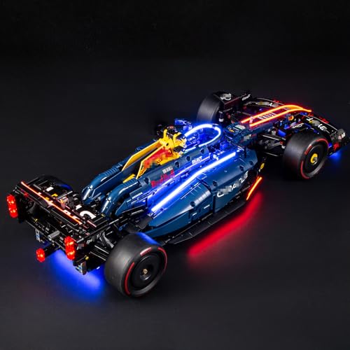 GEAMENT LED Licht-Set Kompatibel mit Lego Oracle Red Bull Racing RB20 F1 Rennauto Technic 42206 Bausteine Modell (Modellsatz Nicht enthalten) von GEAMENT