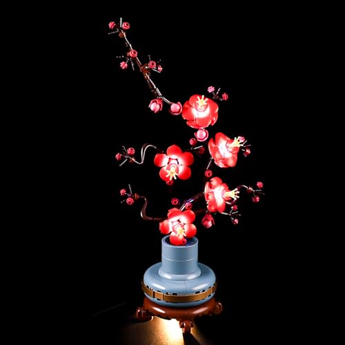 GEAMENT LED Licht-Set Kompatibel mit Lego Pflaumenblüte (Plum Blossom) Botanical Collection 10369 Bausteine Modell (Modellsatz Nicht enthalten) von GEAMENT
