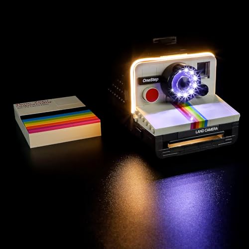 GEAMENT LED Licht-Set Kompatibel mit Lego Polaroid OneStep SX-70 Sofortbildkamera - Beleuchtungsset für Ideas 21345 (Modellsatz Nicht enthalten) von GEAMENT