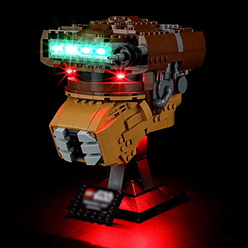 GEAMENT LED Licht-Set Kompatibel mit Lego Princess Leia (Boushh) Helm (Princess Leia (Boushh) Helmet) - Beleuchtungsset für Star Wars 75351 (Modell-Set Nicht enthalten) von GEAMENT