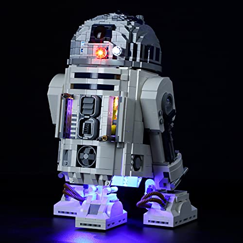 GEAMENT LED Licht-Set Kompatibel mit Lego R2-D2 - Beleuchtungsset für Star Wars 75308 Baumodell (Lego Set Nicht enthalten) von GEAMENT
