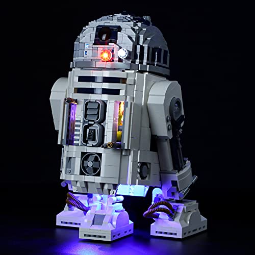 GEAMENT LED Licht-Set Kompatibel mit Lego R2-D2 - Beleuchtungsset für Star Wars 75308 Baumodell (Modell-Set Nicht enthalten) von GEAMENT