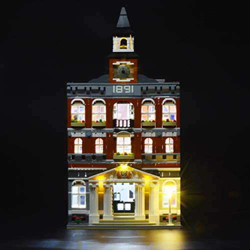 GEAMENT LED Licht-Set Kompatibel mit Lego Rathaus (Town Hall) - Beleuchtungsset für Creator 10224 (Lego Set Nicht enthalten) von GEAMENT