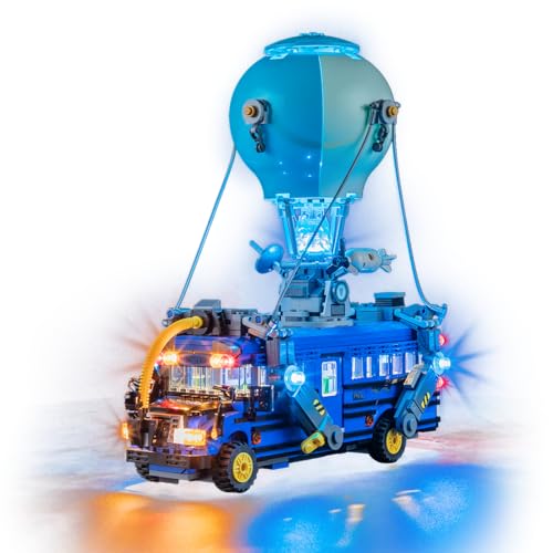 GEAMENT LED Licht-Set Kompatibel mit Lego Schlachtenbus (Battle Bus) Fortnite 77073 Bausteine Modell (Modellsatz Nicht enthalten) von GEAMENT